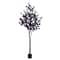 7ft. Pre-Lit Artificial Halloween Black Eucalyptus Tree with 420 Orange & Purple LED Lights
